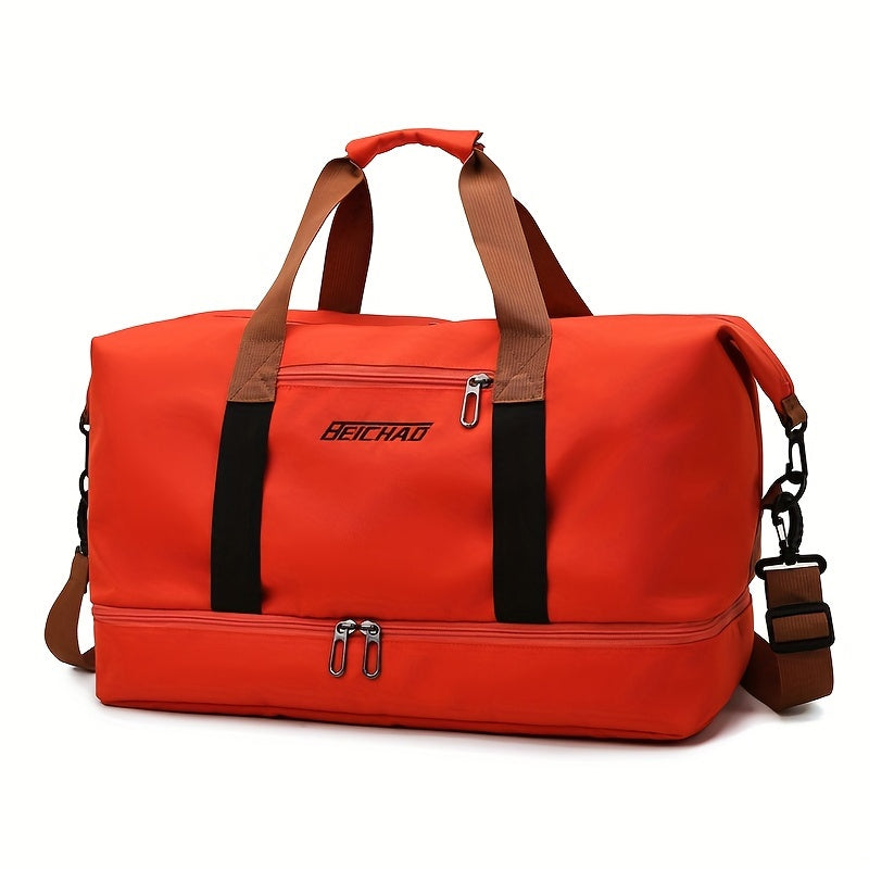 Large Travel Bag Large Capacity Travel Bag | Luggage Bag with Wet and Dry Separation