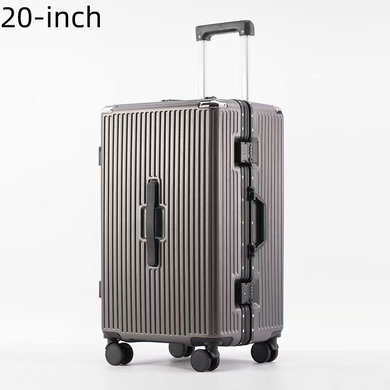 Thickened Suitcase 24\u002F26 Inch for Women - Reinforced Aluminum Frame Enhances Drop Resistance