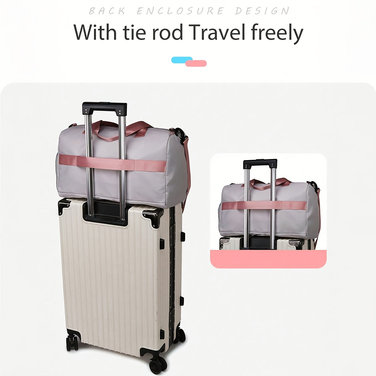 Travel Bag - Personalized Durable Polyester Shoulder Bag with Multiple Pockets, Adjustable Strap