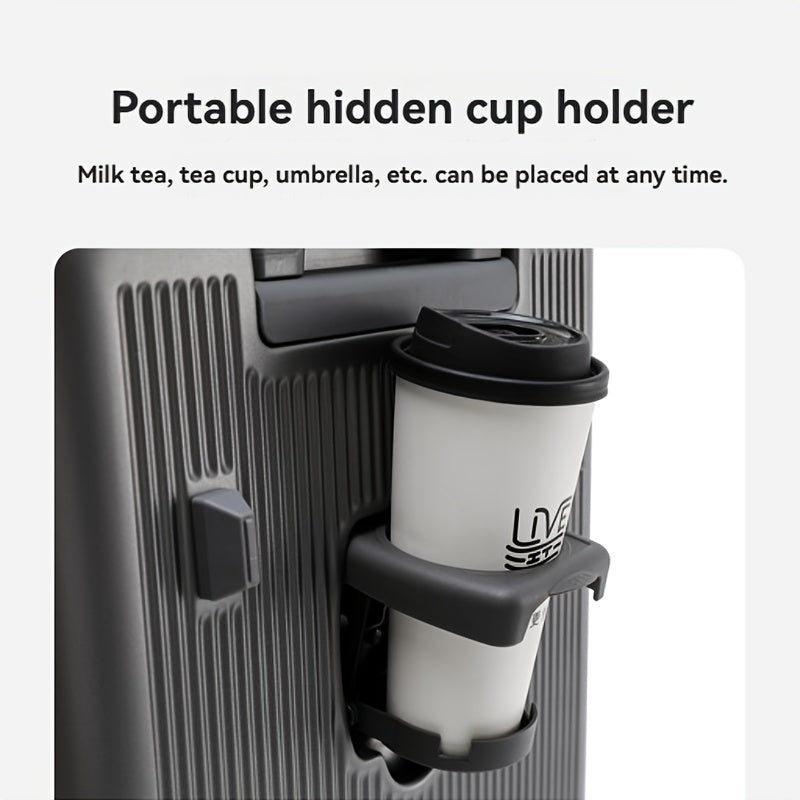 1pc Large Suitcase with USB Charging Ports