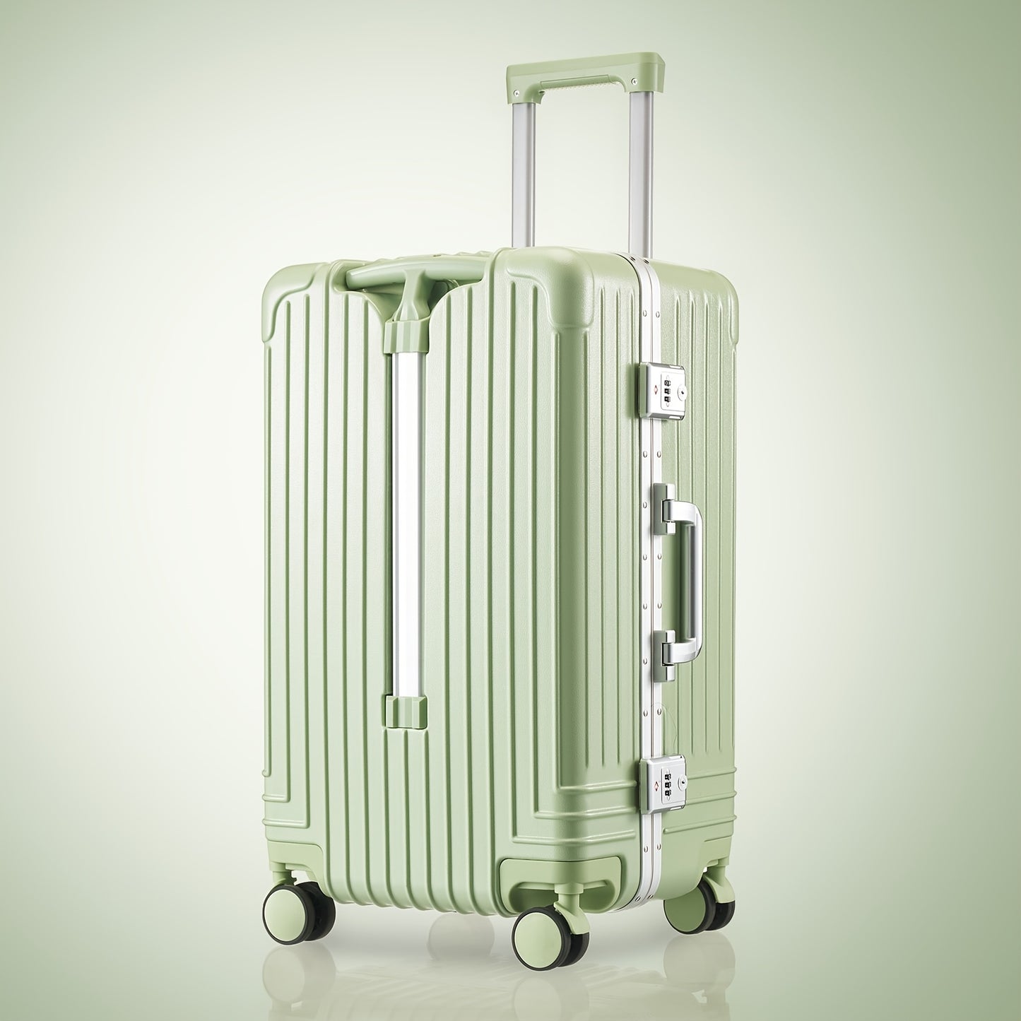 Aluminum Frame Luggage, Large Capacity Luggage, Double Trolley Handle