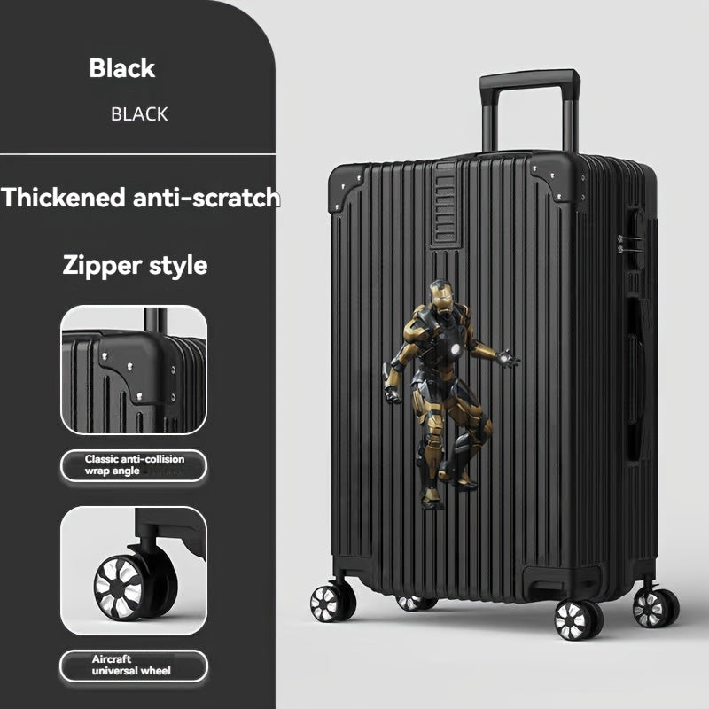 Disney Official Stitch & Mickey\u002FMinnie Mouse 360° Spinner Luggage with 4-Wheel Lockable Suitcase