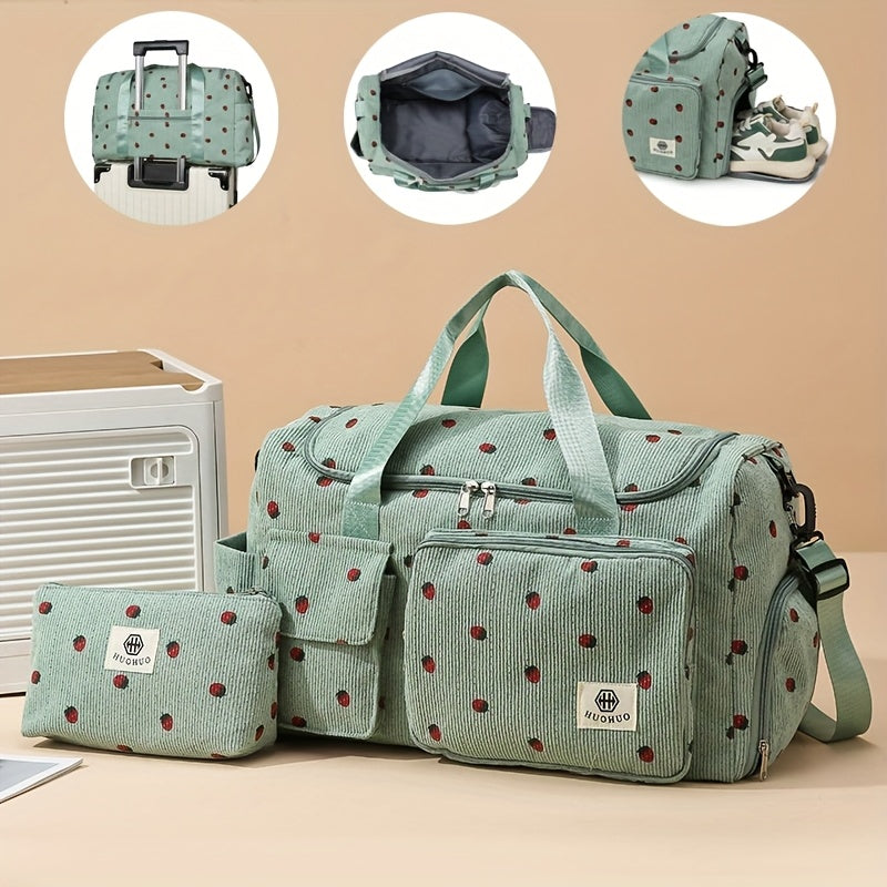 HUOHUO Women'S Large Capacity Travel Duffel Bag - Lightweight Gym