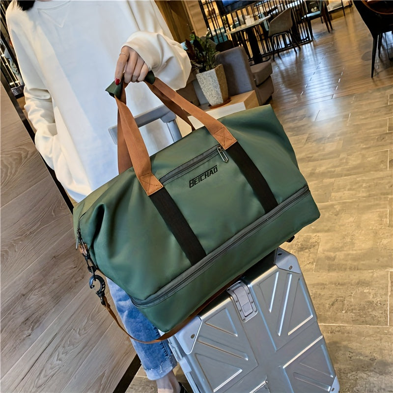 Large Travel Bag Large Capacity Travel Bag | Luggage Bag with Wet and Dry Separation