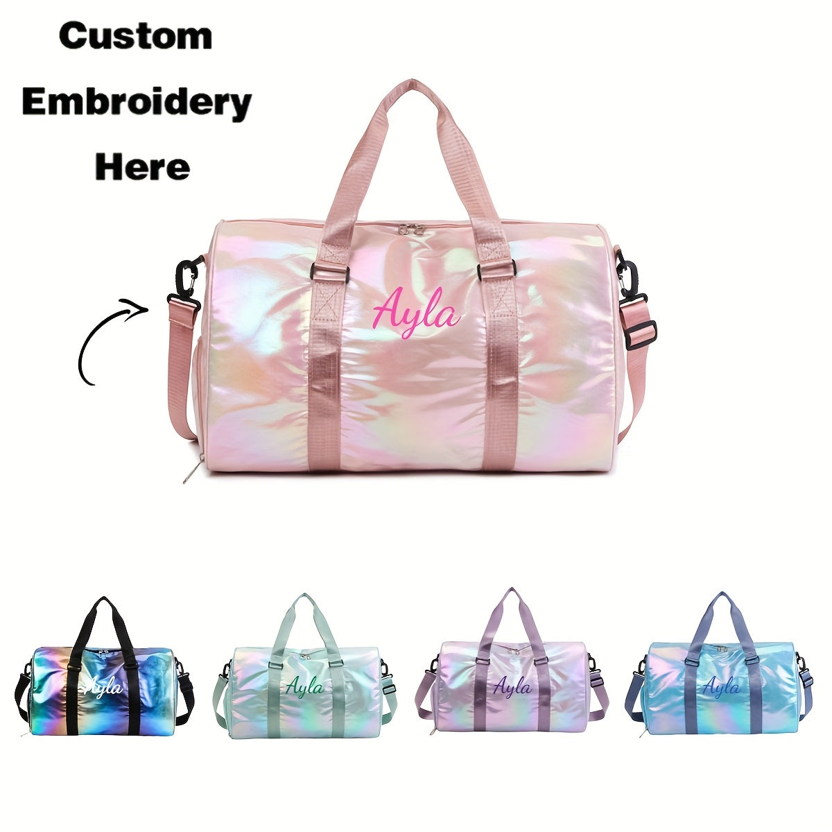 Custom Travel Bag High Capacity 1pc Embroidery Customization Travel Bag