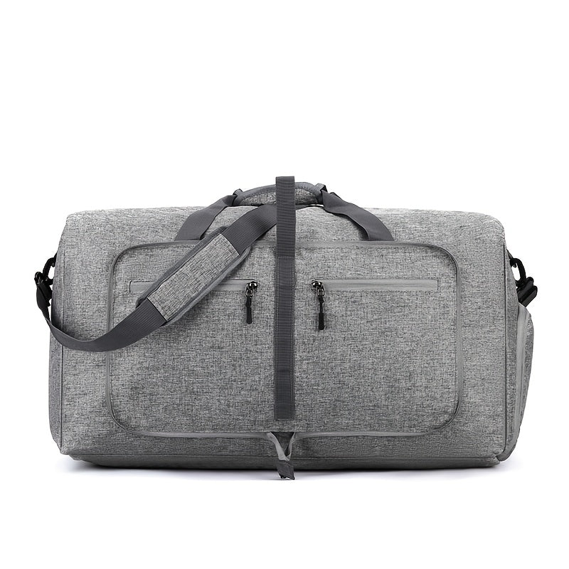 Large Capacity Travel Gym Bag with Shoe Compartment - Heavy-Duty duffel with Zipper Closure