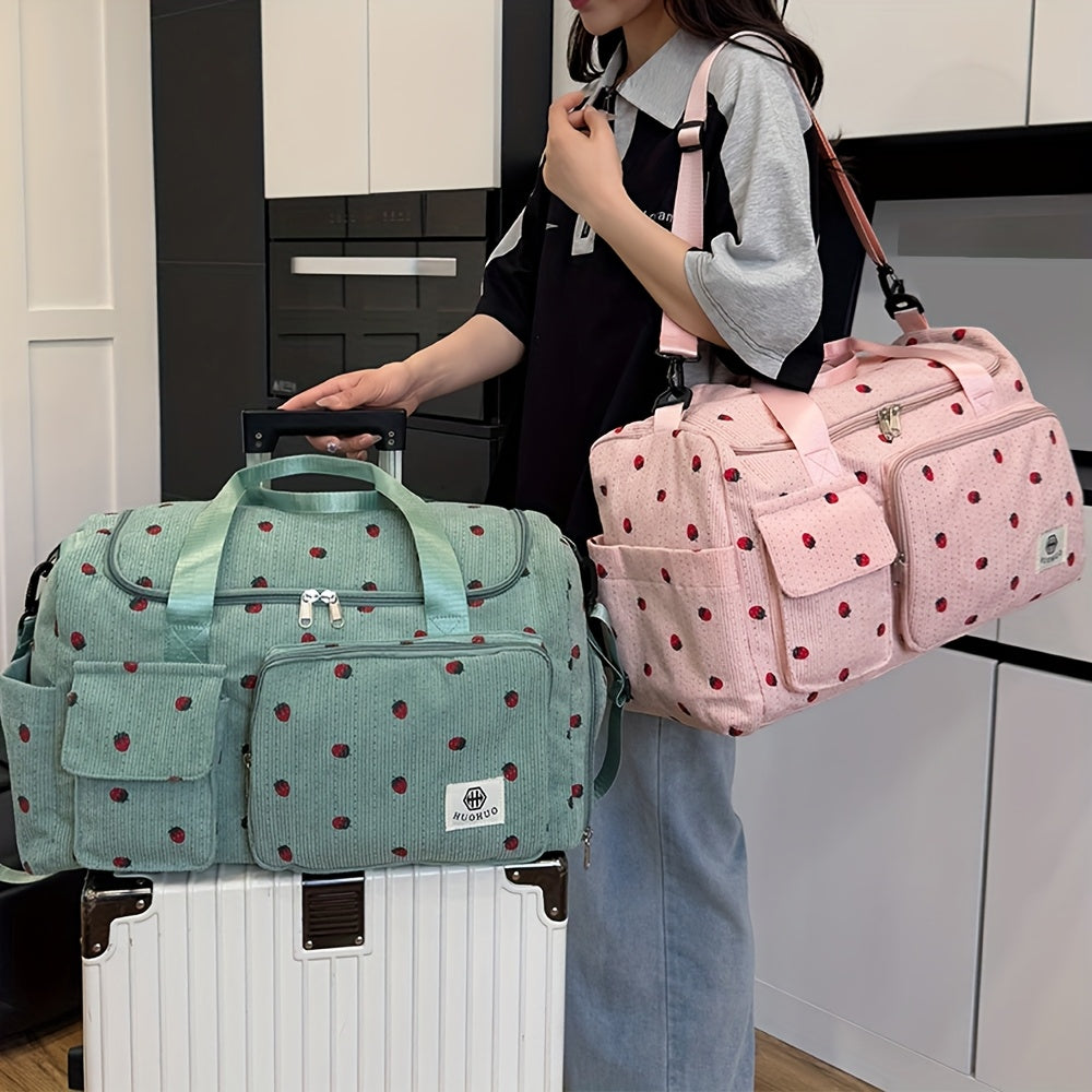 HUOHUO Women'S Large Capacity Travel Duffel Bag - Lightweight Gym