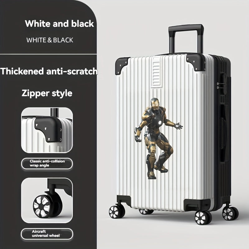 Disney Official Stitch & Mickey\u002FMinnie Mouse 360° Spinner Luggage with 4-Wheel Lockable Suitcase