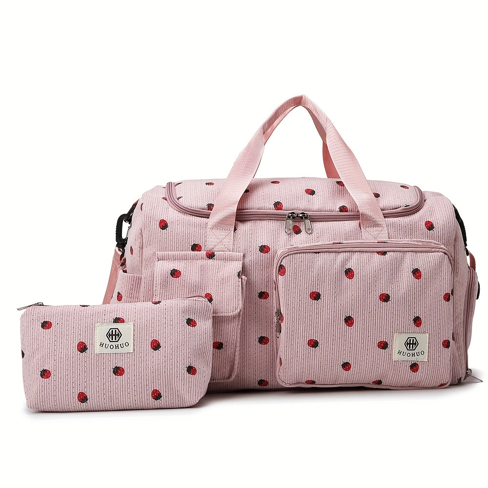 HUOHUO Women'S Large Capacity Travel Duffel Bag - Lightweight Gym