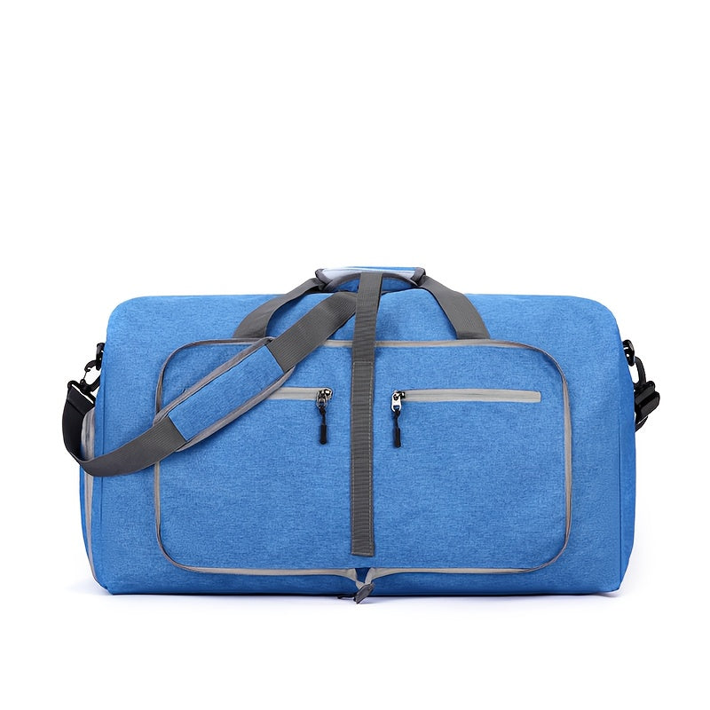 Large Capacity Travel Gym Bag with Shoe Compartment - Heavy-Duty duffel with Zipper Closure