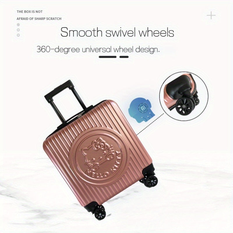KT Trolley Bag 4-Season Use Sanrio for hello kitty 18-inch Trolley Case Cute Cartoon Travel Suitcase