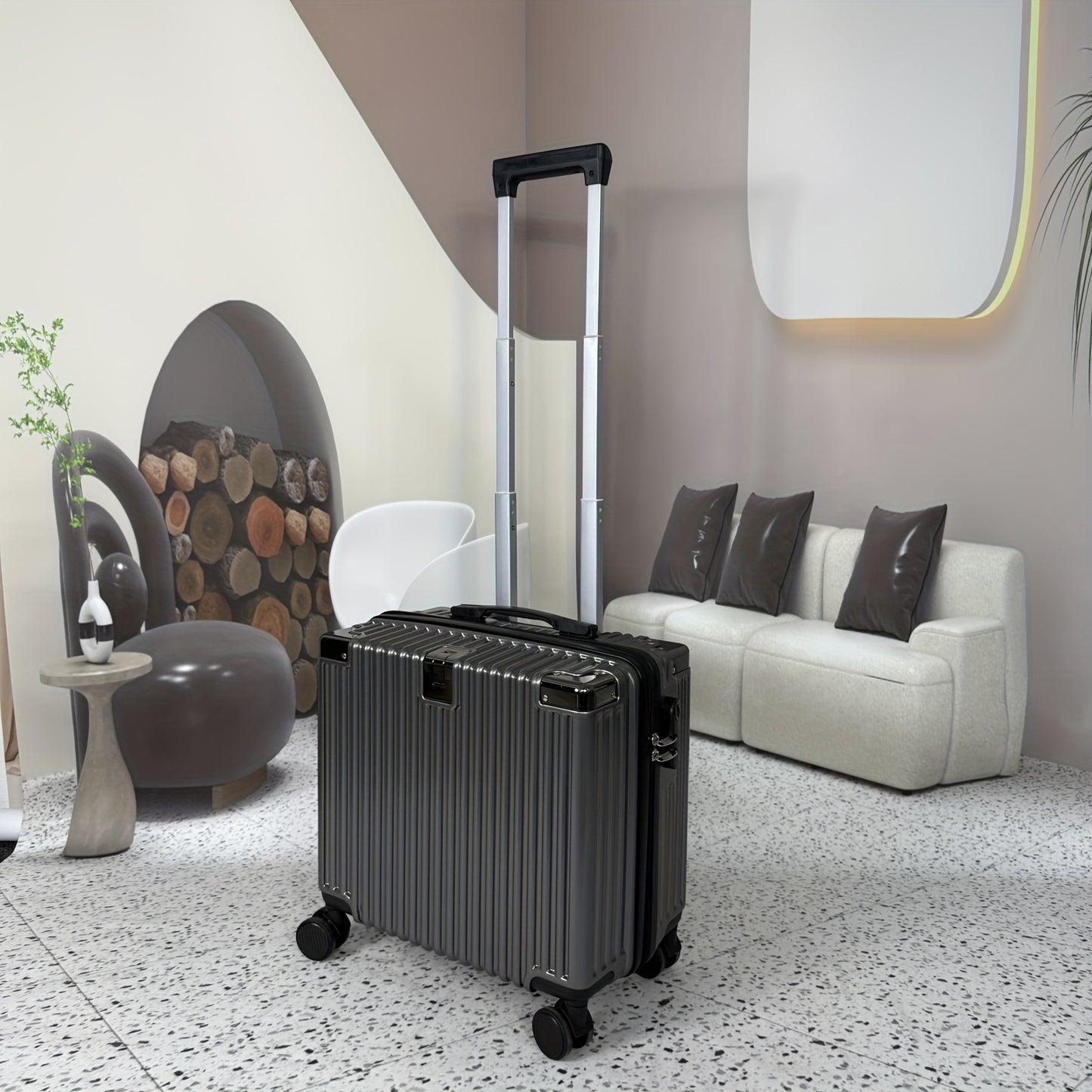 Convenient 18-Inch Fashionable Multifunctional Business Travel Suitcase