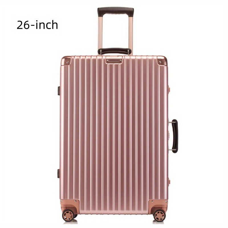20-Inch Heavy-Duty Aluminum Frame Carry-On Suitcase with TSA Lock