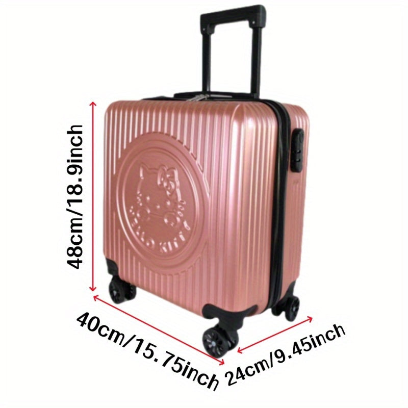 KT Trolley Bag 4-Season Use Sanrio for hello kitty 18-inch Trolley Case Cute Cartoon Travel Suitcase