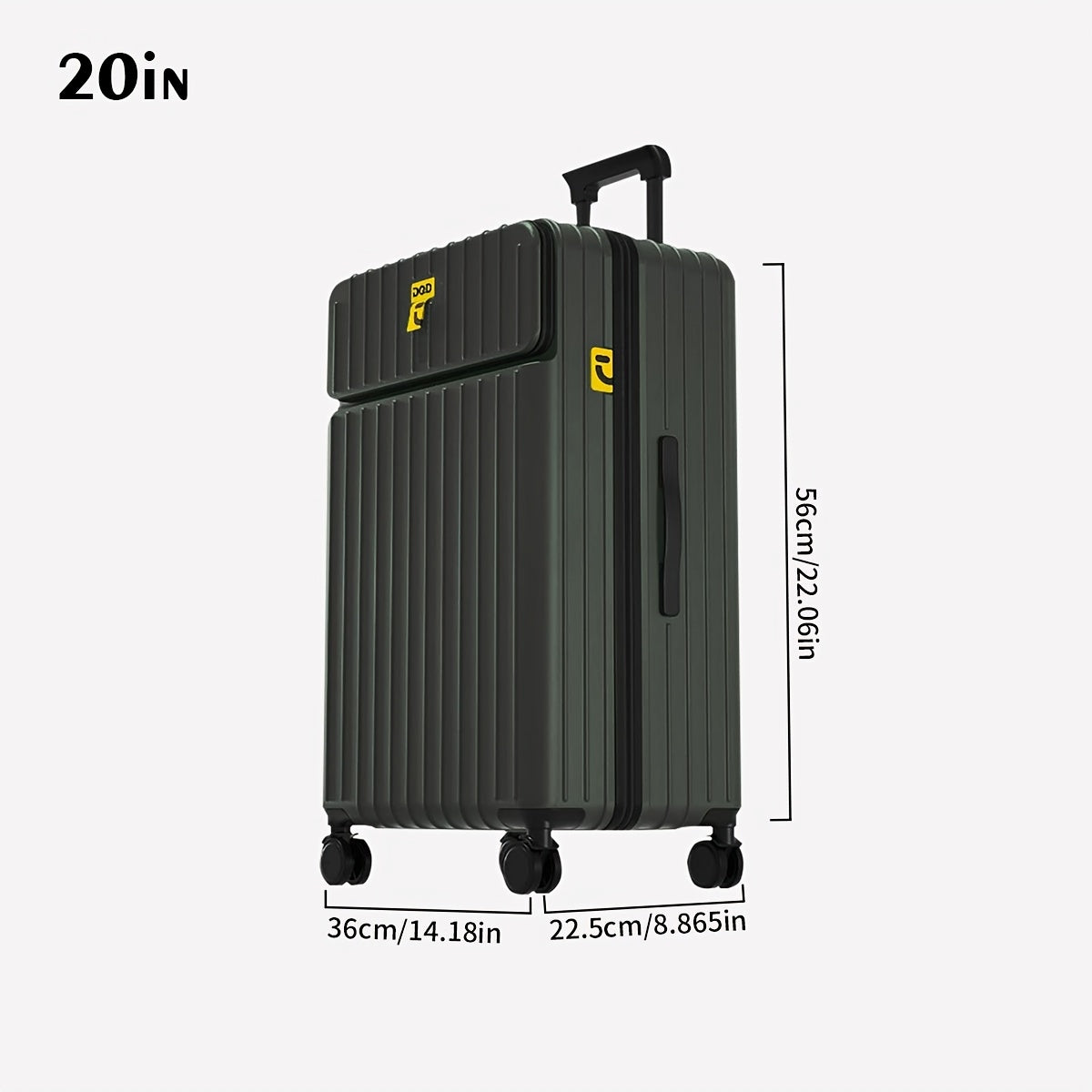 20\u002F24\u002F28 Inch PC Material Pull-on Luggage Set - Multiple Colors Available