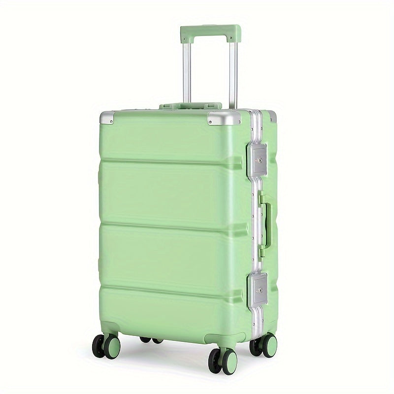 1pc 20-inch aluminum frame suitcase, large capacity suitcase