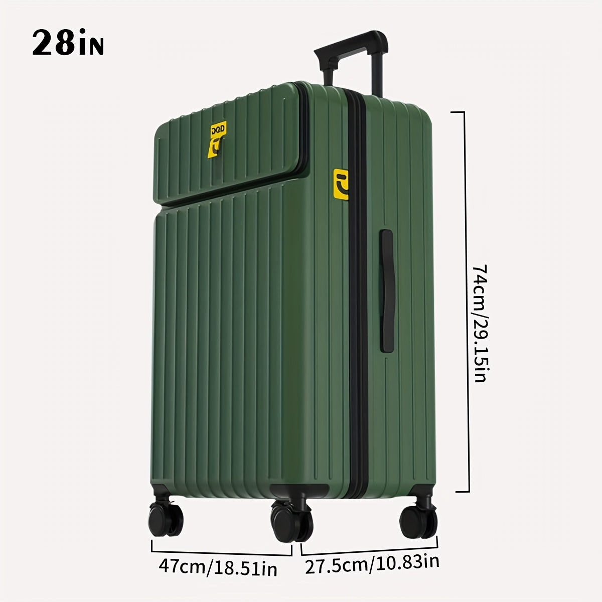 20\u002F24\u002F28 Inch PC Material Pull-on Luggage Set - Multiple Colors Available