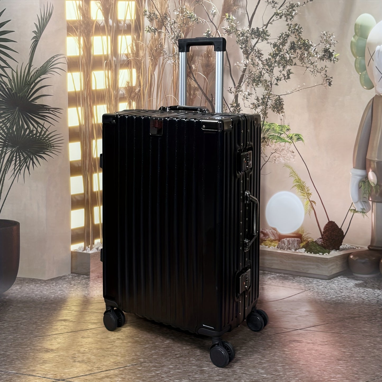 1pc 22\u002F26 Inch Multi-Functional Aluminum Frame Suitcase