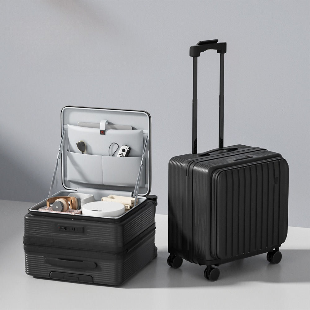 Unisex Multifunctional Small Side-Opening Deep Compartment Luggage