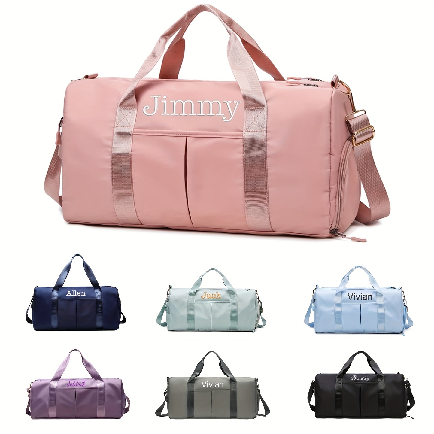 Personalized Duffel Bag Name Custom Sport Gym Bags for Women