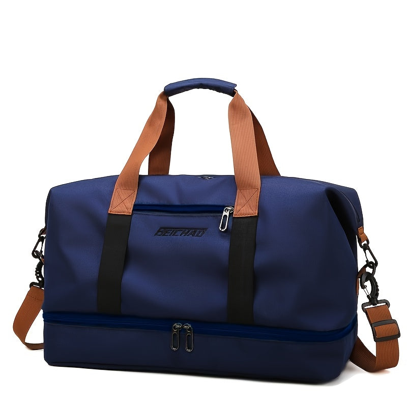Large Travel Bag Large Capacity Travel Bag | Luggage Bag with Wet and Dry Separation
