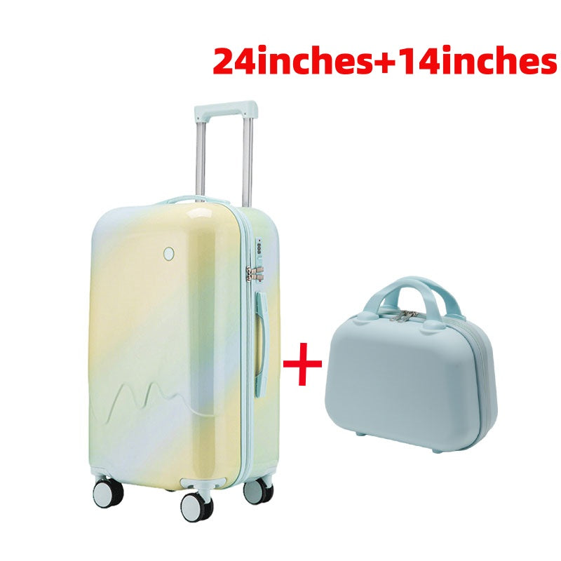 ET Gradient-Style Spinner Suitcase with Telescopic Handle