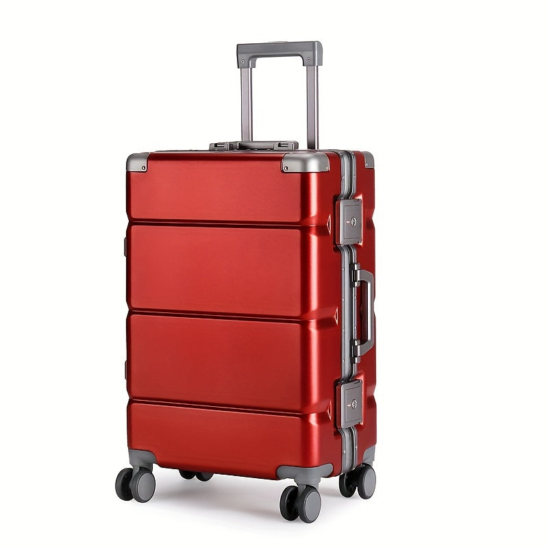 1pc 20-inch aluminum frame suitcase, large capacity suitcase