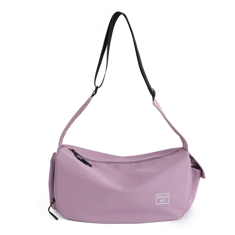 Sports Gym Duffle Bag, Lightweight Travel Crossbody Bag, Weekend Bag With Shoe Compartment