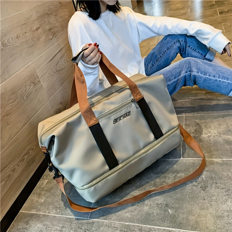 Large Travel Bag Large Capacity Travel Bag | Luggage Bag with Wet and Dry Separation