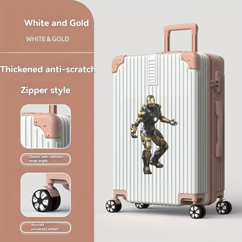 Disney Official Stitch & Mickey\u002FMinnie Mouse 360° Spinner Luggage with 4-Wheel Lockable Suitcase