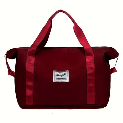 Large Capacity Folding Travel Bag Luggage Tote Gym Foldable Shoulder Bag for Women and Men