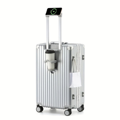 Suitcase, aluminum frame suitcase, spinner luggage with telescopic handle