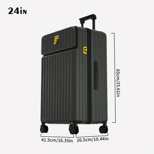 20\u002F24\u002F28 Inch PC Material Pull-on Luggage Set - Multiple Colors Available