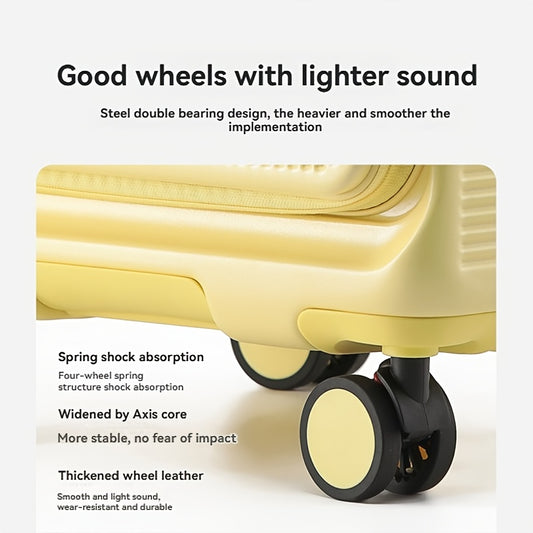 1pc Large Suitcase with USB Charging Ports