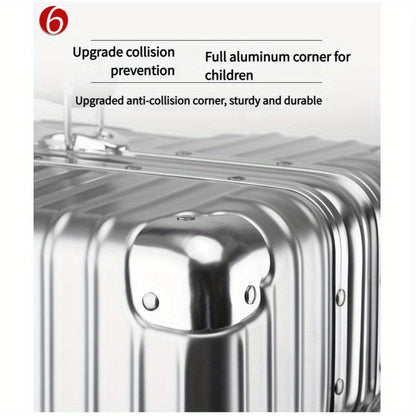 20-Inch Heavy-Duty Aluminum Frame Carry-On Suitcase with TSA Lock