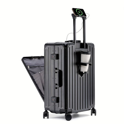 SUPTO Stylish 20-Inch Laptop Suitcase with USB Charging Port