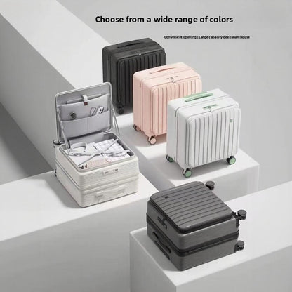 Unisex Multifunctional Small Side-Opening Deep Compartment Luggage
