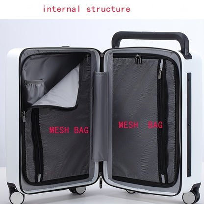 1pc Set of Wide Luggage Trolley Suitcase, Can Board It, Large Capacity Luggage