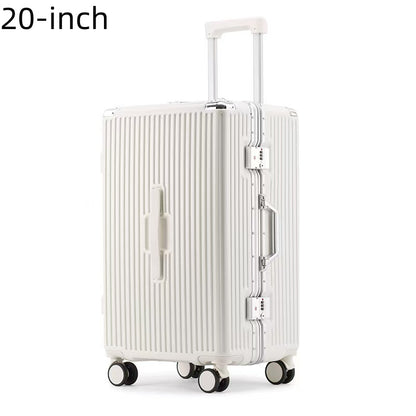 Thickened Suitcase 24\u002F26 Inch for Women - Reinforced Aluminum Frame Enhances Drop Resistance