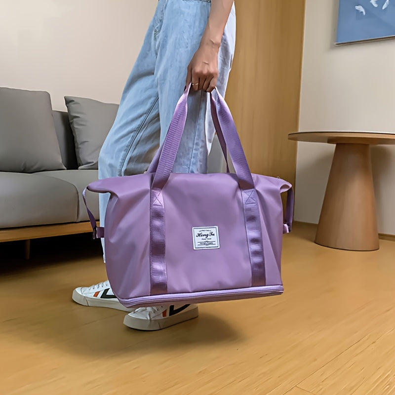 Large Capacity Folding Travel Bag Luggage Tote Gym Foldable Shoulder Bag for Women and Men
