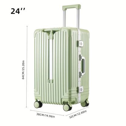 Aluminum Frame Luggage, Large Capacity Luggage, Double Trolley Handle
