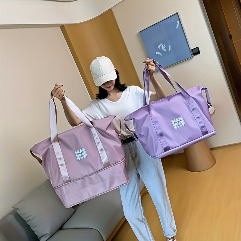 Large Capacity Folding Travel Bag Luggage Tote Gym Foldable Shoulder Bag for Women and Men