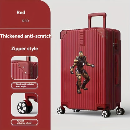 Disney Official Stitch & Mickey\u002FMinnie Mouse 360° Spinner Luggage with 4-Wheel Lockable Suitcase