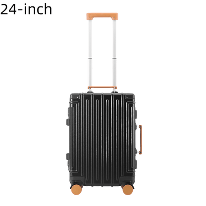 Colorful Aluminum Frame Sleek Aluminum Luggage Set - 22\u002F24 Inch Modern Design