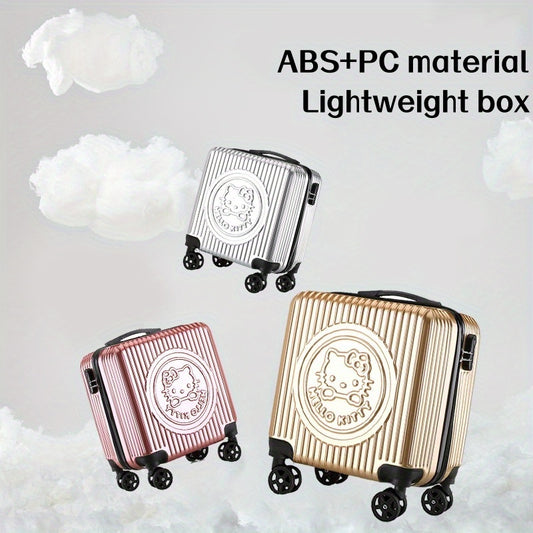 KT Trolley Bag 4-Season Use Sanrio for hello kitty 18-inch Trolley Case Cute Cartoon Travel Suitcase
