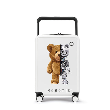 1pc Set of Wide Luggage Trolley Suitcase, Can Board It, Large Capacity Luggage