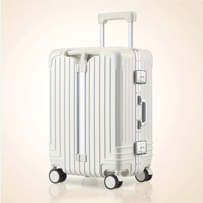 Aluminum Frame Luggage, Large Capacity Luggage, Double Trolley Handle