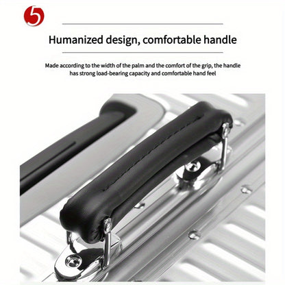 20-Inch Heavy-Duty Aluminum Frame Carry-On Suitcase with TSA Lock