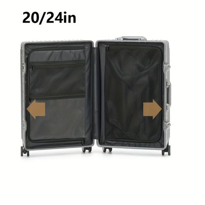 Suitcase, aluminum frame suitcase, spinner luggage with telescopic handle
