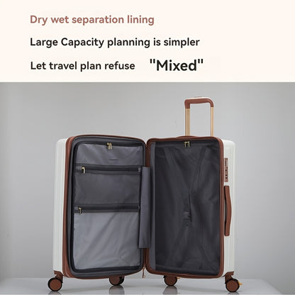 1 Set of 20\u002F24\u002F28-Inch Expandable Pullman Suitcase with Anti-Explosion Zipper